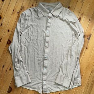 Banana Republic Tall XXL Tan w/ red n brown strips